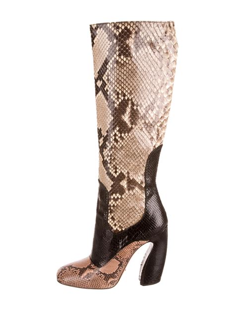 prada shoe boots|prada snakeskin boots.